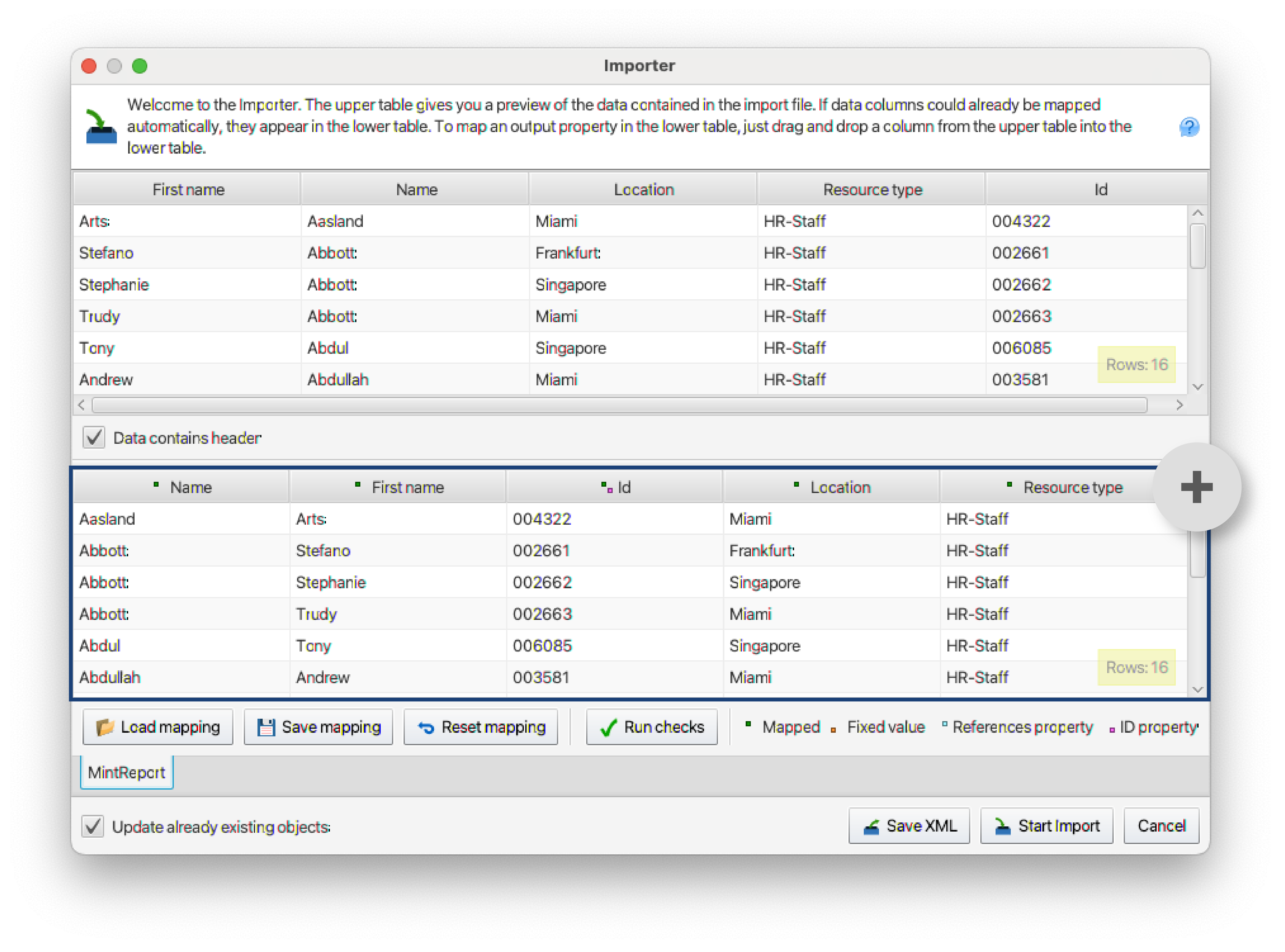 Importer Improvements