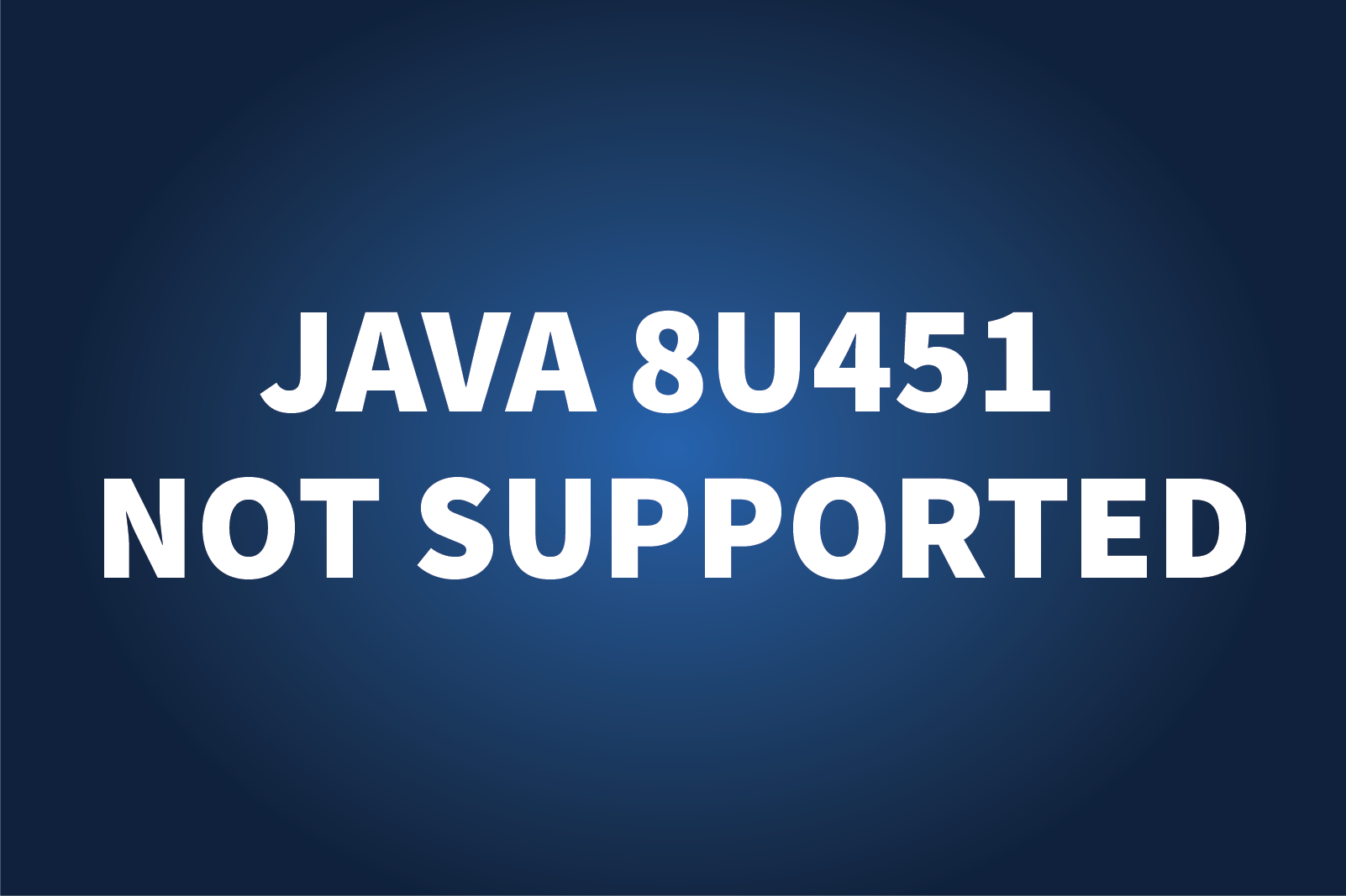 Java 8u451 Not Supported for TMS Desktop