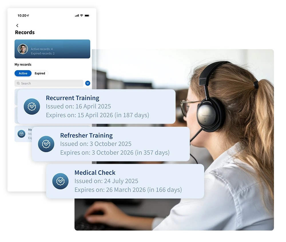 Training Management Software for Air Traffic Control