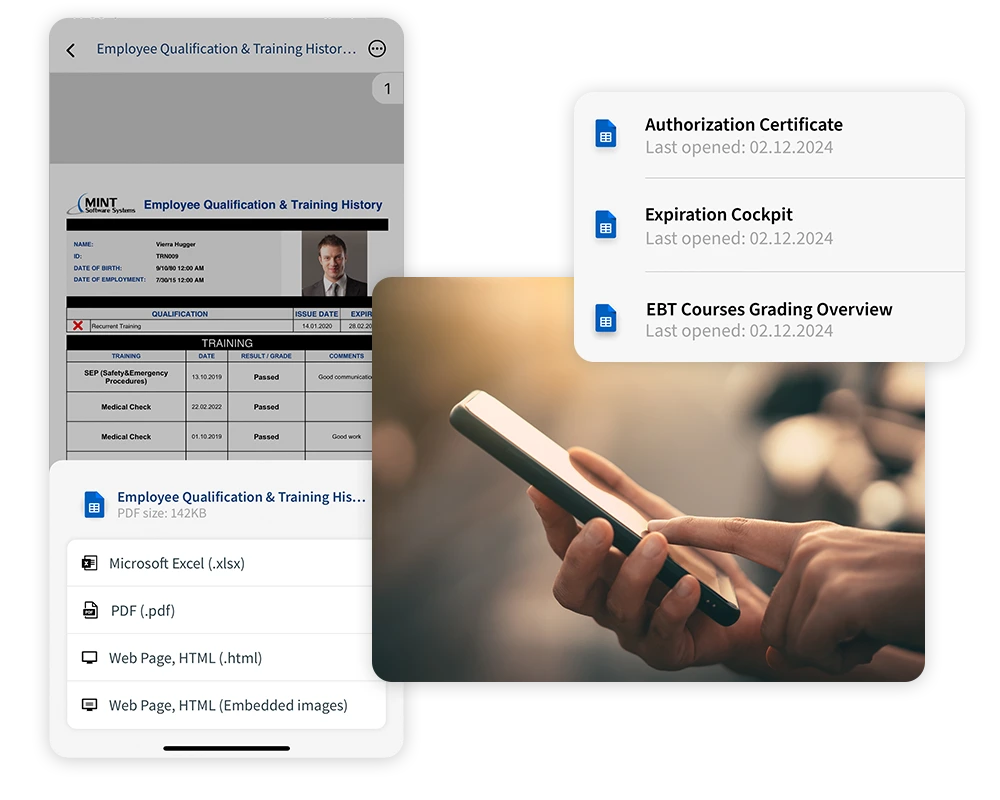 MINT TMS Report File Formats